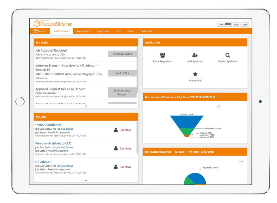 screenshot of Ascender Payroll and HCM